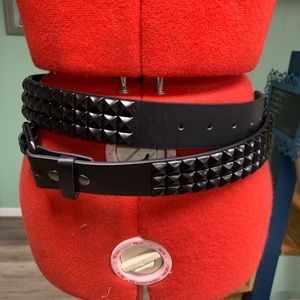Black studded belt